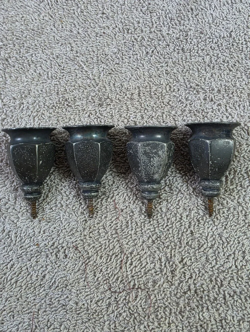 Vintage Screw In Candle Holders Set Of Four